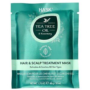 Hask Tea Tree Oil & Rosemary Hair Scalp Treatment Mask 1.75oz - Lot of 2 Packs
